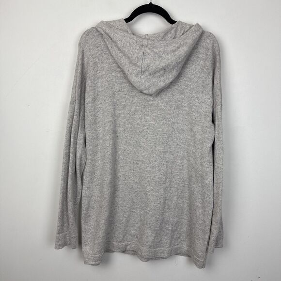 PureJill Women's Gray Sweater Hoodie Long Pullover Size Medium - Picture 5 of 9